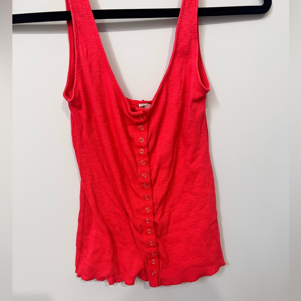 Free People Coral Tank Top Small